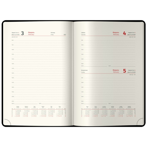 Ежедневник BERLINGO A6 2024г. "Vivella Prestige", 184л. черный DD4_80603