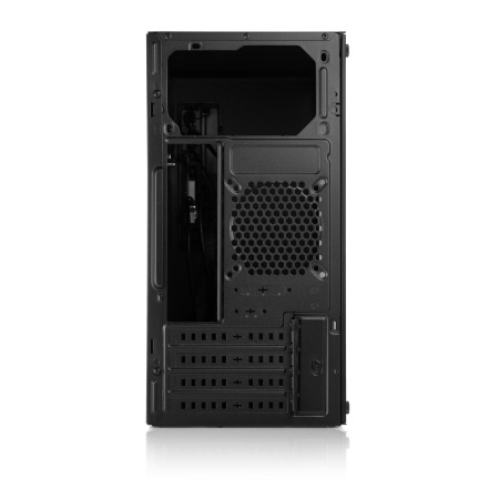 Корпус без блока питания/ Case Foxline FL-728TG, mATX, TG, 1xUSB3.0+1xUSB2.0+1xType-C(USB2.0)+1xARGB strip on front, Black