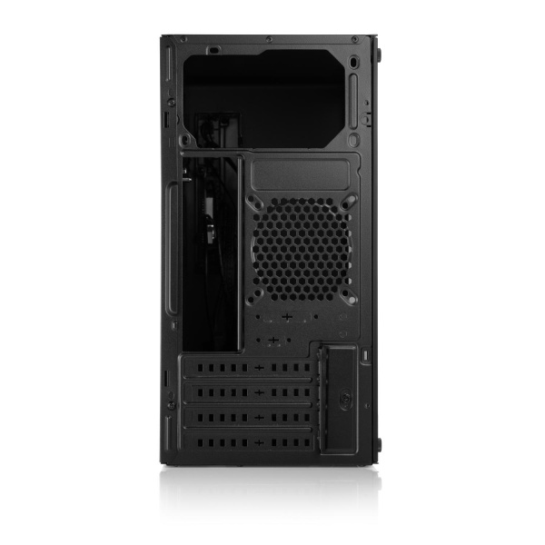 Корпус без блока питания/ Case Foxline FL-728TG, mATX, TG, 1xUSB3.0+1xUSB2.0+1xType-C(USB2.0)+1xARGB strip on front, Black