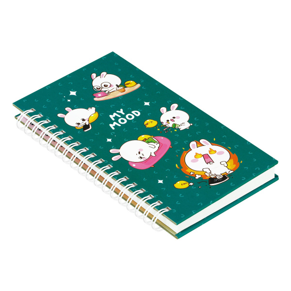 Записная книжка MESHU А6, 96л. "My cute day", на гребне MS_52919