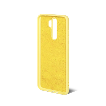 Чехол силиконовый с микрофиброй для Xiaomi Redmi Note 8 Pro DF xiOriginal-03 (yellow)