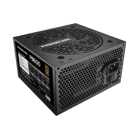 Блок питания 600Вт Powercase PB600 (APFC,120мм,2PCI,6SATA,80+Bronze)[PS-600B-DC]