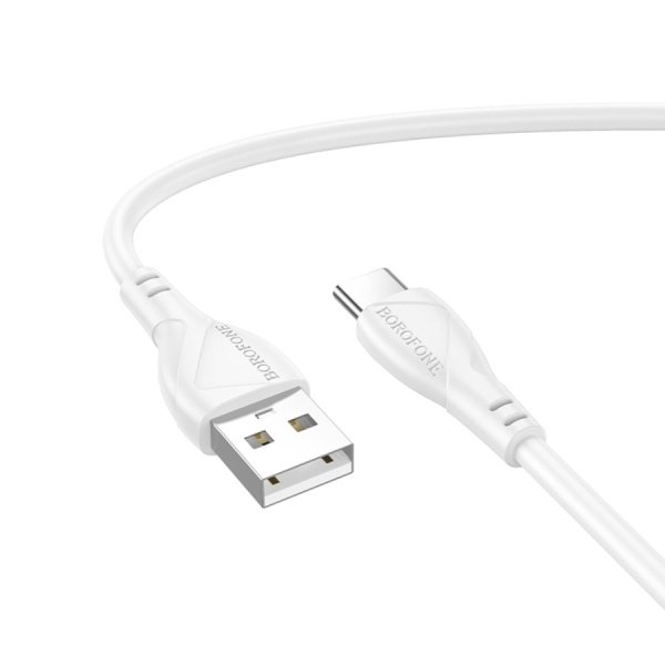 Кабель USB Type-C (m) - USB(m) BOROFONE BX121, 1м, 3.0A, белый