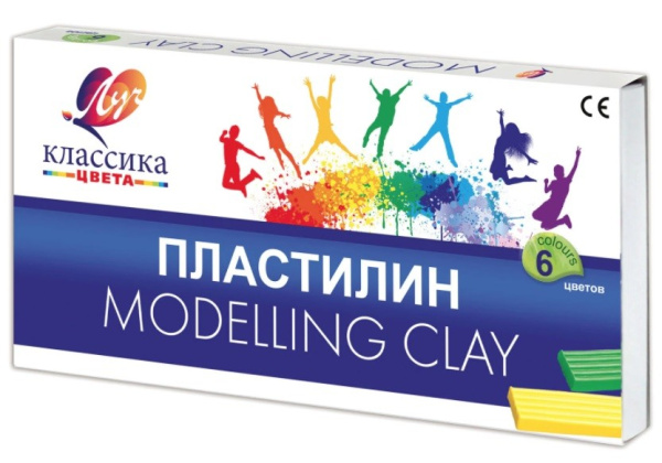 Пластилин 06цв. ЛУЧ "Классика" со стеком (12С 878-08) 