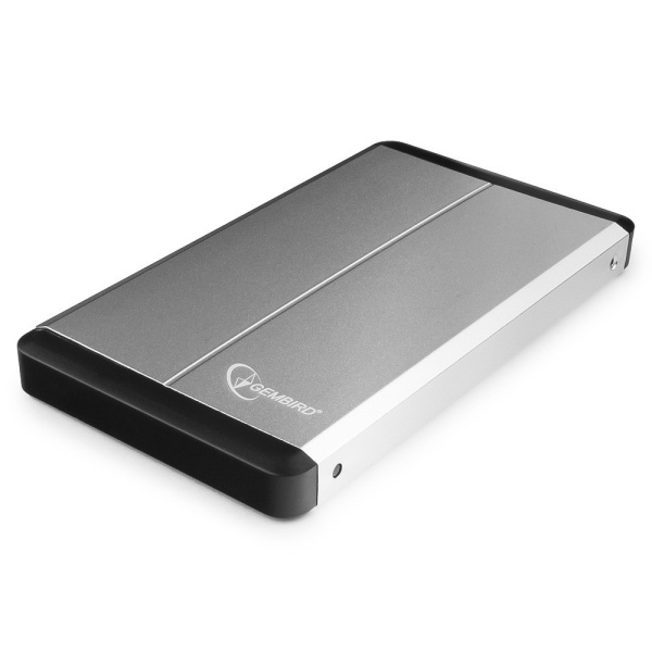 Внешний бокс для HDD 2.5" USB_3.0  Gembird EE2-U3S-2 серебристый,металл