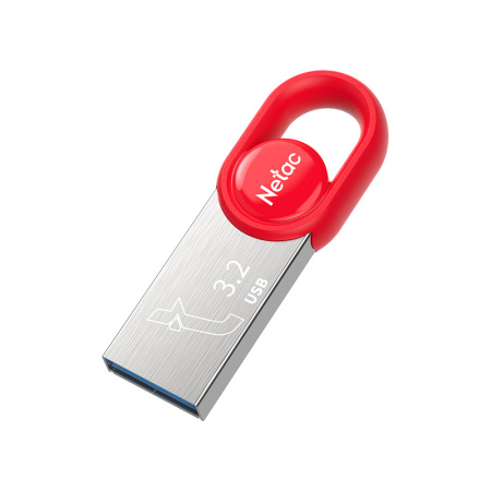 Флеш-накопитель USB3.0 128Gb Netac UM2 (NT03UM2N-128G-32RE) красный