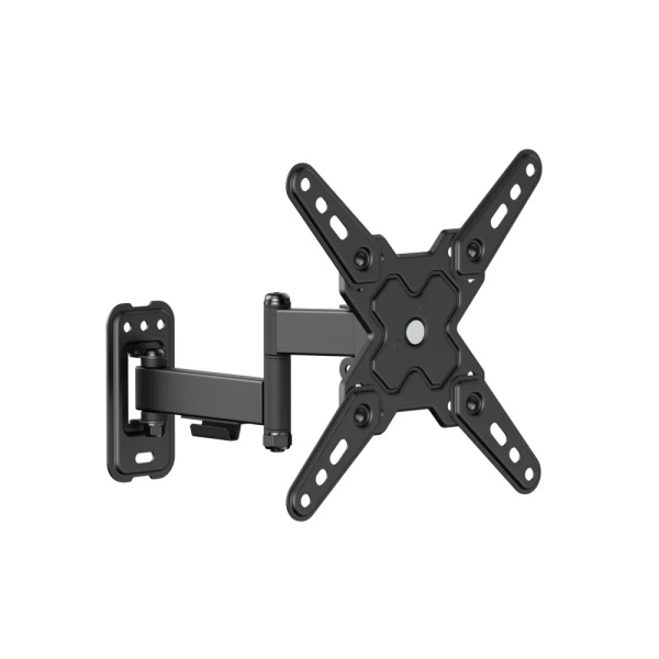 Кронштейн ITECHmount LCDN722 черный настенный,для тв,13-43",до 20кг,от стены 66-274мм,с функцией наклона ＋5°～-15°,поворота 90° вправо / 90° влево,вращ