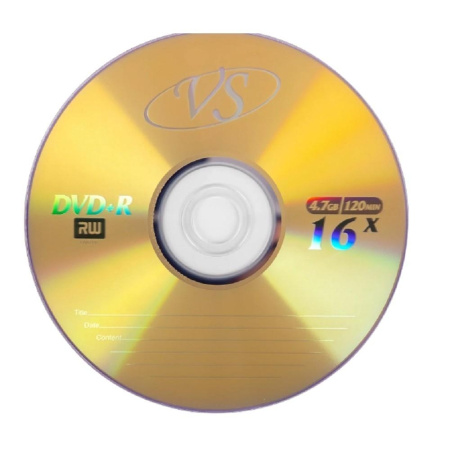 Диски DVD+R 5шт VS 4.7Gb 16x конверт