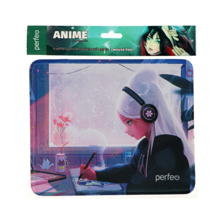 Коврик Perfeo для компьютерной мыши "Anime", Рис.13 (240*200*2 мм), ткань+резиновое основание