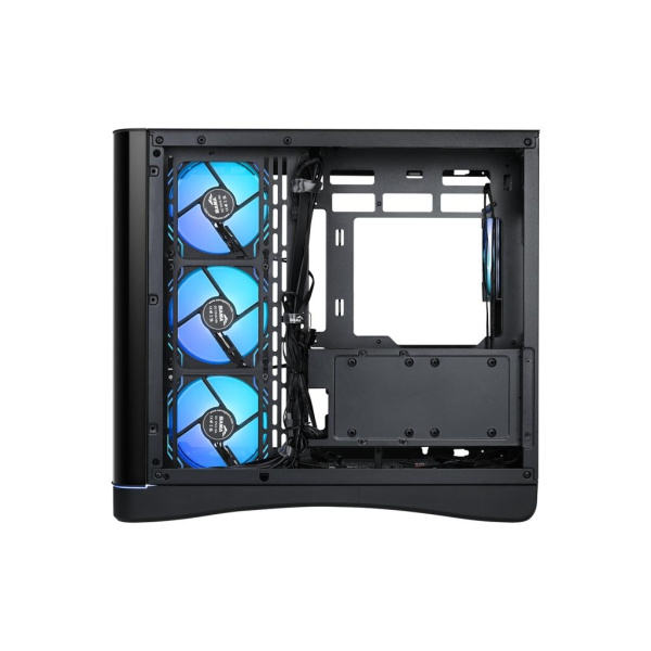Корпус ПК без блока питания/ Case SAMA V62S Black, Midi-Tower, TG, 4x120mm ARGB, 2xUSB 3.0 + 1xUSB 3.2 Type-C, ATX, mATX, mITX Black