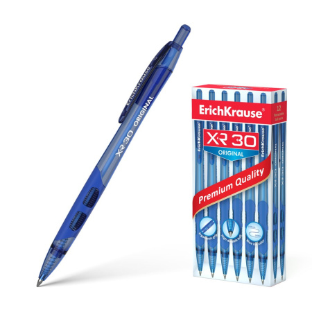 Ручка шариковая Erich Krause "XR-30" Original 0,7мм., автоматическая, синяя (17721)