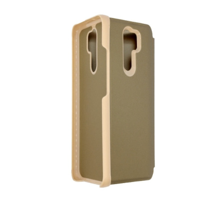 Чехол-книжка для Xiaomi Redmi 9 Zibelino Clear View Золотистый (ZCV-XIA-9-GLD)