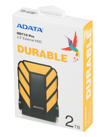 Жесткий диск USB3.2 2.5" 2TB A-Data HD710 Pro (AHD710P-2TU31-CYL) Желтый,IP68