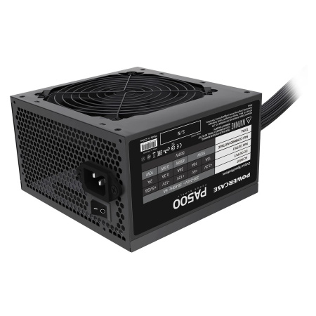 Блок питания 500Вт Powercase PA500 (APFC,120мм,2PCI-E,5SATA)[PA-500SI]