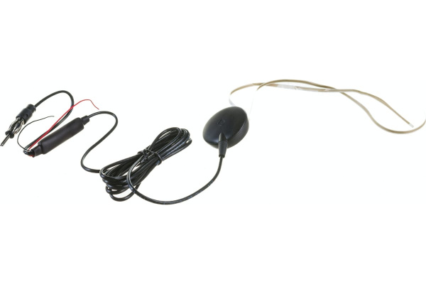 Антенна автомобильная Rexant RX-503 34-0503, ДВ СВ КВ УКВ/FM, активная 9..15в, внутренняя