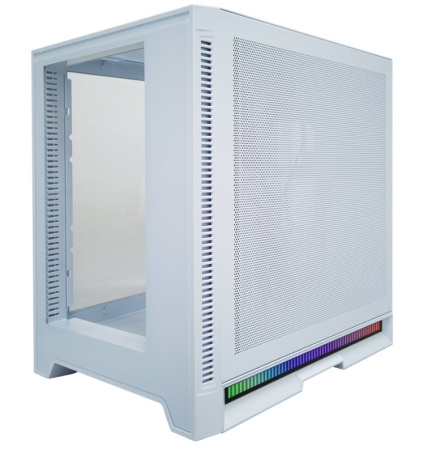 Корпус mATX Б_БП 1STPLAYER STEAM PUNK SP6-G White (USB3.0, Audio, WN, ARGB, белый)[SP6-G-WH]