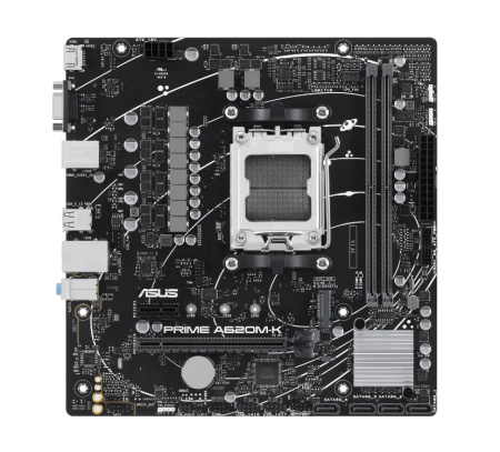 Мат.плата SocAM5 AMD A620 ASUS PRIME A620M-K (mATX,2DDR5,M.2,PCI-E16,PCI-E,HDMI,VGA,PC7200)