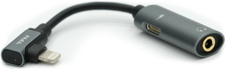 Адаптер lightning => AUX TFN серый (TFN-AD-LIGAUX) 