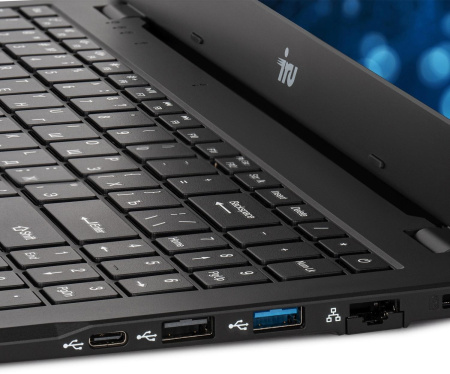 Ноутбук IRU Planio 15ING N-series N100 16Gb SSD512Gb Intel UHD Graphics 15.6" IPS FHD (1920x1080) FreeDOS black WiFi BT Cam 6000mAh (2140844)