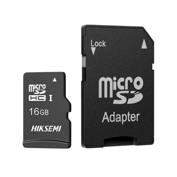 Карта памяти MicroSDHC 16Gb HIKSEMI NEO ADAPTER [HS-TF-C1/16G/ADAPTER](с SD адаптером) R/W Speed 23/10MB/s
