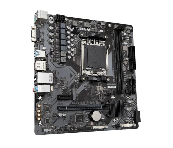 Мат.плата SocAM5 AMD A620 Gigabyte A620M S2H (mATX,2DDR5,M.2,PCI-E16,PCI-E,DP,HDMI,VGA,PC6400)