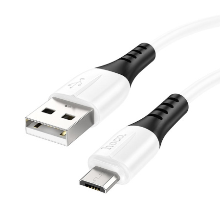 Кабель MicroUSB(m) - USB(m) HOCO X82 1м 2.4A силиконовый,белый