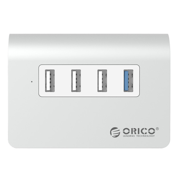 USB_Хаб 4xUSB_3.0 ORICO M3H4-V1-SV Silver