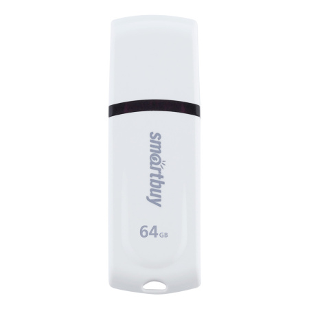 Флеш-накопитель USB2.0 64GB SmartBuy Paean (SB64GBPN-W) белый