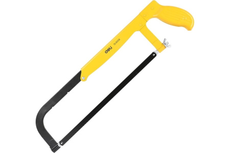 Ножовка по металлу раздвижная трехразмерная Deli DL6008 200/250/300мм, полотно из стали 65Mn, корпус из стали Q195, регулируемый угол резки