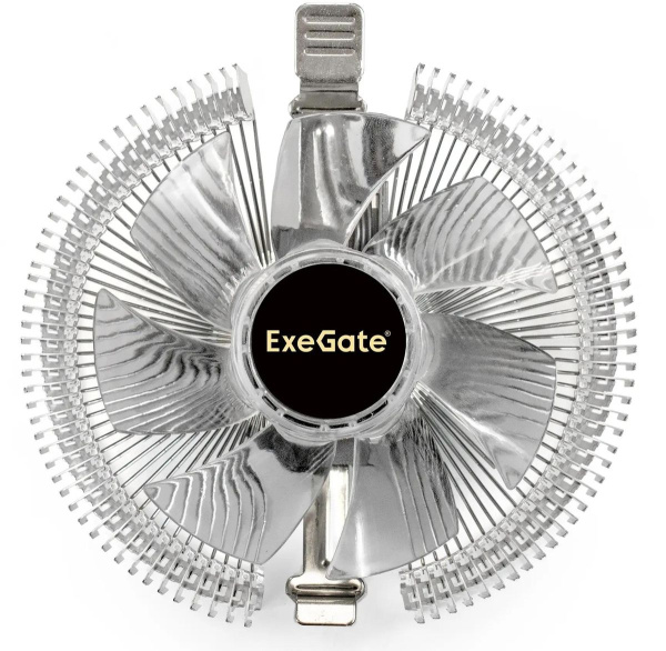 Кулер S115х/775/1200/1700/1851/AMx ExeGate Wizard EE91-BLUE (75W/90mm/2200rpm/Al/Blue Led)