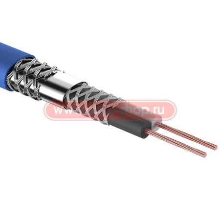 Кабель микрофонный Rexant 2х0,25мм, OD6,8мм, синий, метражом