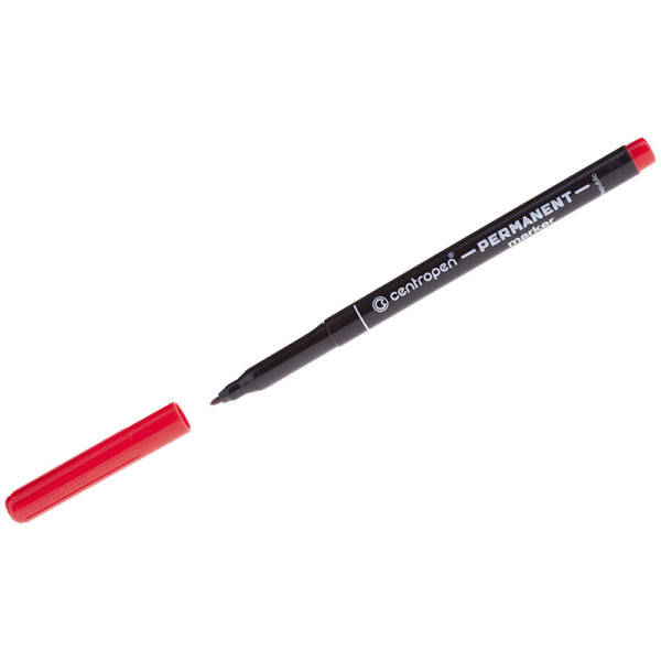 Маркер перманентный CENTROPEN "2536" 1мм., красный (6 2536 0104)