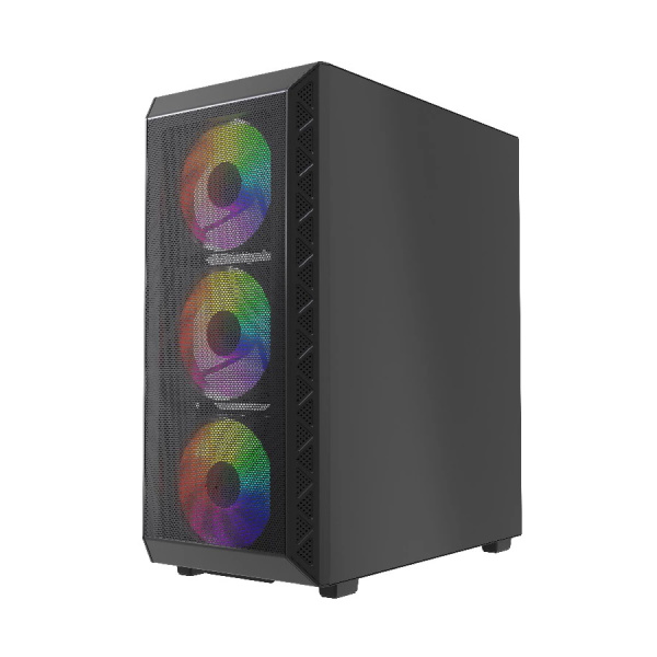 Корпус ATX Б_БП Powercase Mistral S4B (USB, Audio,TG, 4x120mm FRGB, черный)[CMSB-L4]