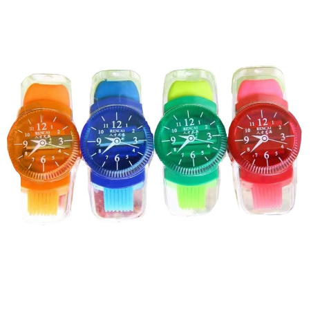 Точилка "Часы" с ластиком (71202)