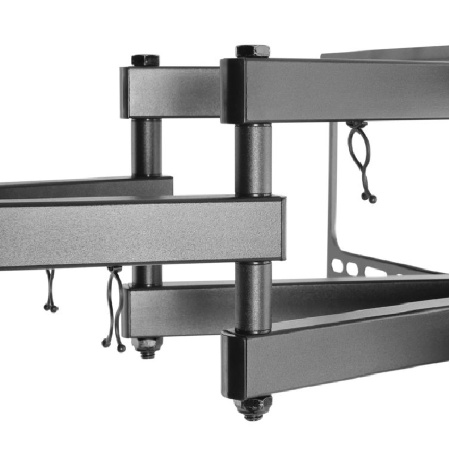 Кронштейн ITECHmount PTRB460LN черный настенный,для тв,37-70",до 40кг,от стены 56-464мм,с функцией наклона ＋5°～-15°,поворота 60° вправо / 60° влево,по