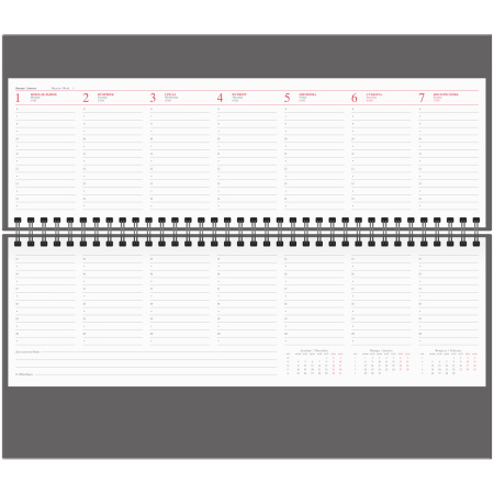 Планинг OfficeSpace 2024г. 64л. "Ariane", синий Pd64_51464