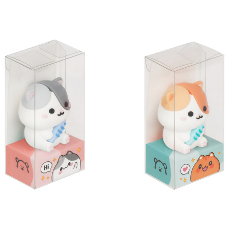 Точилка MESHU "Kitten" 1 отверстие, ассорти MS_54492