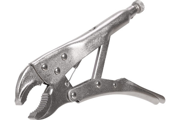 Зажимные клещи с круглыми губками Deli DL2001 220мм, рабочий ход 50мм, регулировочный винт