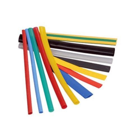 Трубка термоусадочная 2:1,   5.0/2.5мм, белая, подавление горения, отрезок 1м, Rexant