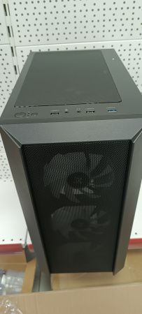 Распродажа! Корпус ATX Б_БП XASTRA A406 4ARGB Black (USB3.0,Audio,TG,черный,4х120мм ARGB)[A406-4FC12A] (вмятины)