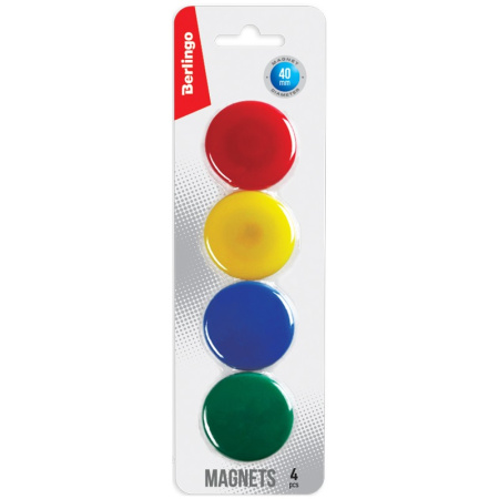 Магнит для досок BERLINGO 4см. 4шт. европодвес (SMm_04010)
