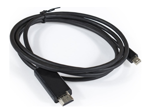 Кабель miniDisplayPort(m) - HDMI(m)   1.8м ExeGate, черный (EX-CC-mDP-HDMI-1.8)