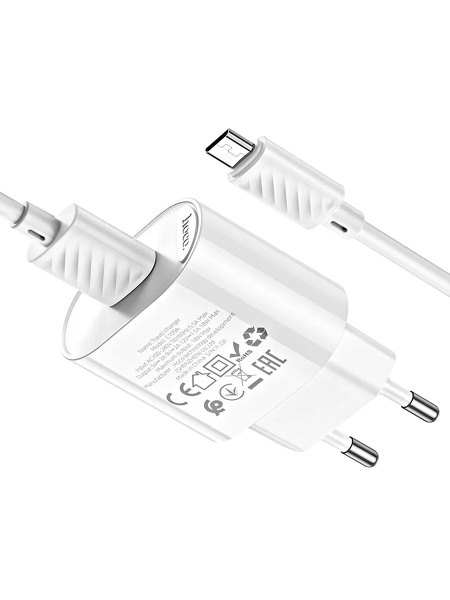 Зарядное_устройство - USB 18W HOCO C109A QC3.0 + кабель Micro USB белый