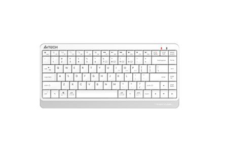 Клавиатура беспроводная A4Tech Fstyler FBK11 Slim Bluetooth/Радиоканал 2.4ГГц , белый/серый