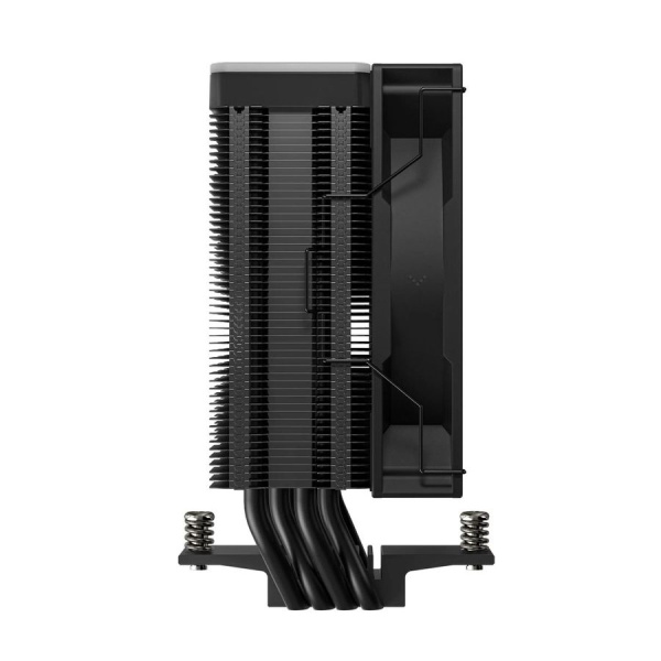 Кулер S115x/1200/1700/1851/AM5/AM4 DEEPCOOL AG400 BK ARGB V2 (220W/120mm/500-2100rpm/ARGB/4 тепл.трубки/черный)