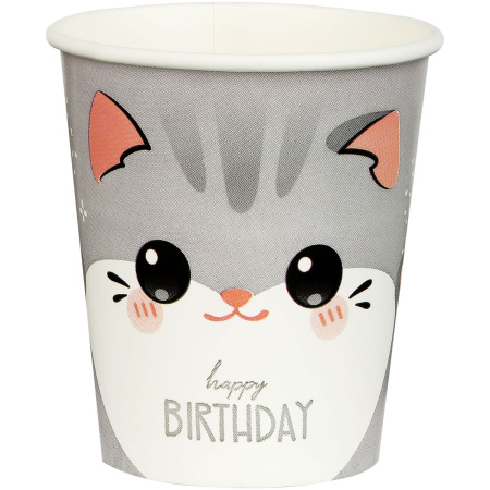 Бумажные стаканы "Kitten" MESHU 6шт. (MS_55438)
