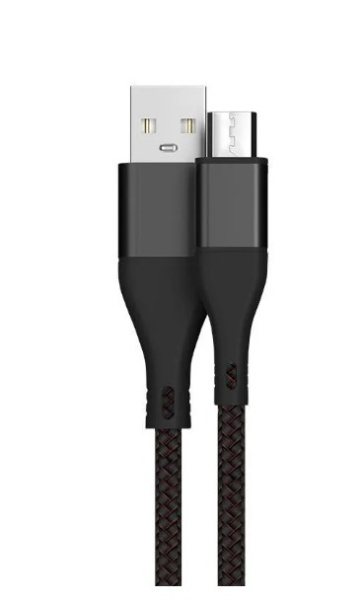 Кабель Lightning (m) - USB(m) MAIMI X50 1.5м, 6А, тескстиль, черный