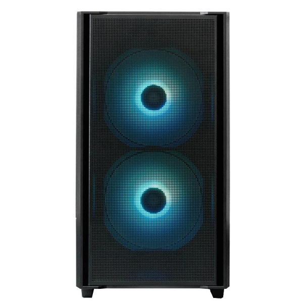 Корпус mATX Б_БП XASTRA  A400M 3ARGB-C6 Black (USB3.0,Audio,черный,Mesh,TG,2х140мм+1х120мм FC ARGB PWM fans/ARGB+PWM HUB 6port,CPU Cooler до 175мм, VG