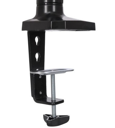 Кронштейн для мониторов ЖК Buro M1 черный 17"-27" макс.9кг крепление к столешнице поворот и наклон, черный