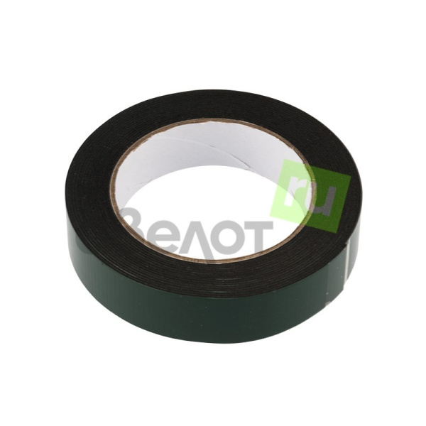 Скотч двухсторонний Rexant, 25мм, рулон 5м, черный, вспененная ЭВА основа